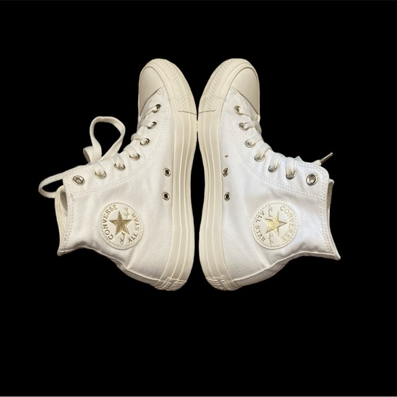 Converse Shoes - Converse Chuck Taylor All Star Mono Glam High Top size 8 cream gold